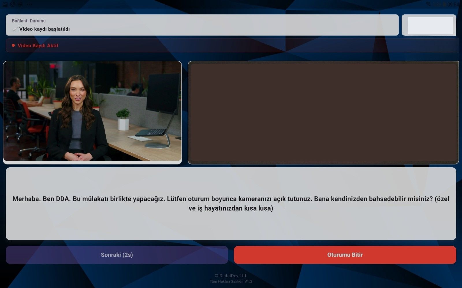 DDA Mülakat Yönetimi Mobil