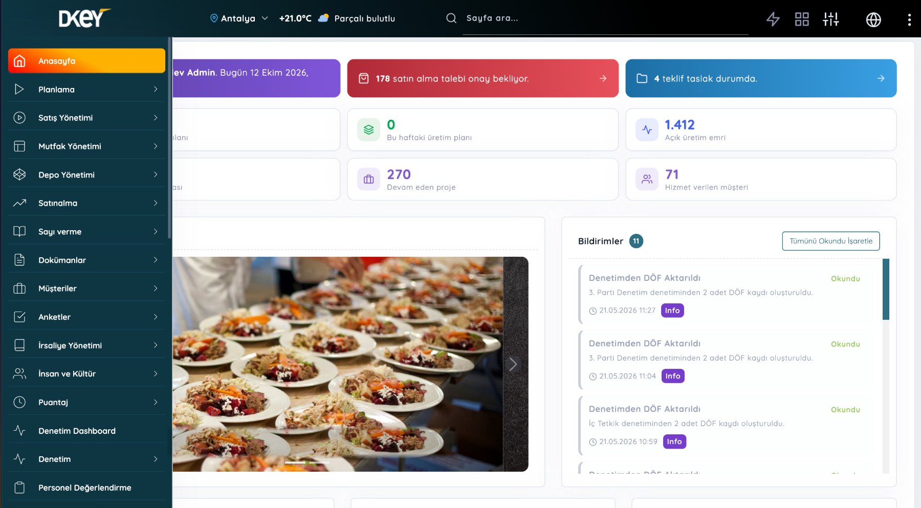 DijitalDev Web paneli